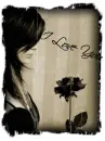 I love you dark rose girl