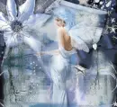blue fairy with water reflection