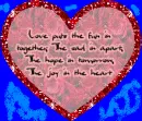 love hart message