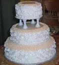 Wedding cake with roses