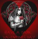 have a dark valentine's day with heart mask