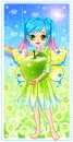 Cute Fairy Girl holding an Apple!
