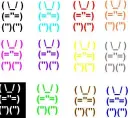 Rainbow bunnys!!!