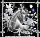 love and peace unicorn nimue