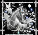 karen love and peace unicorn