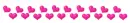 Pink heart divider