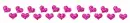 Pink heart divider