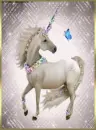 unicorn with flowers in mane