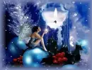 holly fairy snowing