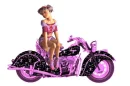 Woman on Motorrad