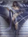 ghost on stairs lightening