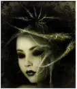 gothic face glittered