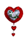 Floating Heart Rose