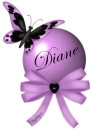 Purple & Black Butterfly - Diane