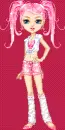 Pink hair doll