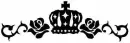 Black crown with roses