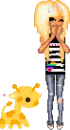 EMO GIRL WIT ANIMAL 