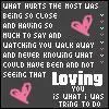 loving you