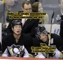 Jordan Staal and Evgeni Malkin