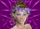 Girl On Purple
