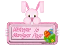 WELCOME TO MARILYNS PAGE/PINK RABBIT