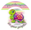 Thumbs up on your graphic-turtle