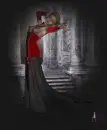 Girl In Red And Black
