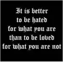 Be who you really are
