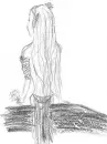 anime elf~hand drawn