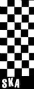 ska flag black and white