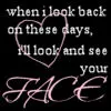 looking back