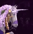 lavendar unicorn glittered