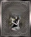 pretty girl with harp