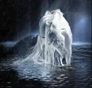 unicorn in water with rain morph