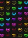 colorful hearts