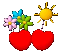 hearts and flowers