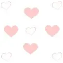 red and white hearts background