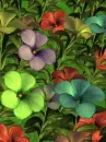 colorful light up flowers