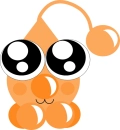 Orange Frosting Droplet