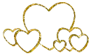 gold linked heart