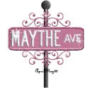pink street sign maythe AVE