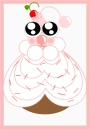 Light Pink Frosting Droplet Cuddled In A Cupcake