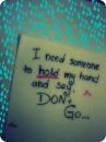 Don't go