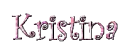 Kristina~curly letters