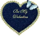 be my valentine blue heart