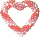 pink pearls heart