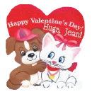 Happy Valentines Day - Dog & Cat - Jean
