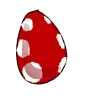 a white spotted egg