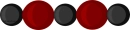 Black And Red Blood Beads