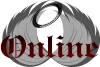 Black and Grey Angel Wings With Halo Blood Red Gothic Online